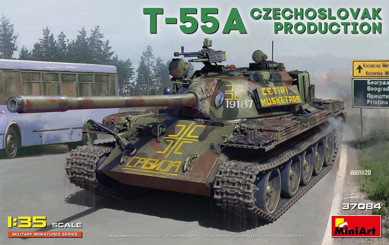 Mini Art 37084 1:35 T-55A Czechoslovak Production