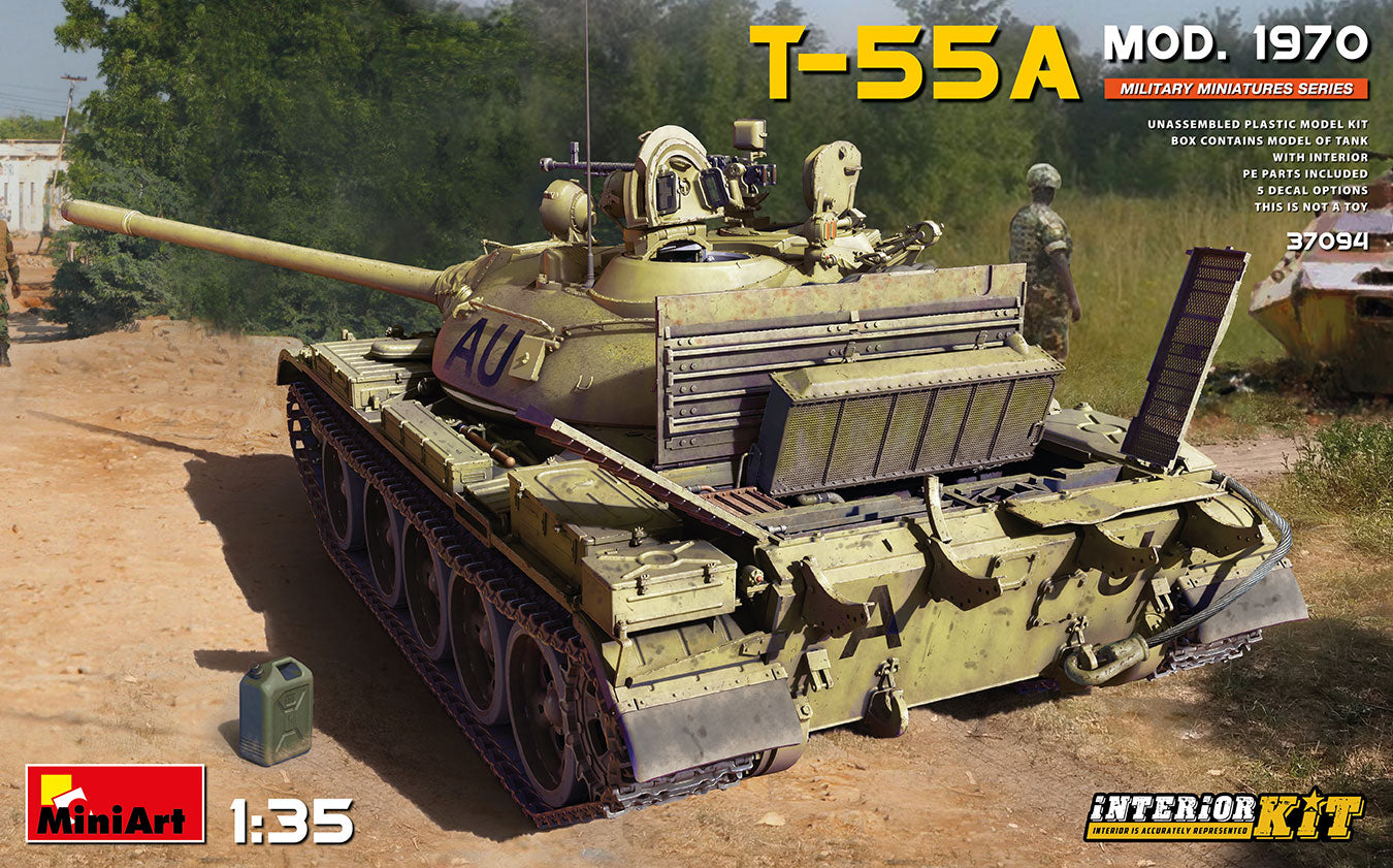 Mini Art 37094 1:35 Soviet T-55A Mod. 1970 with Interior