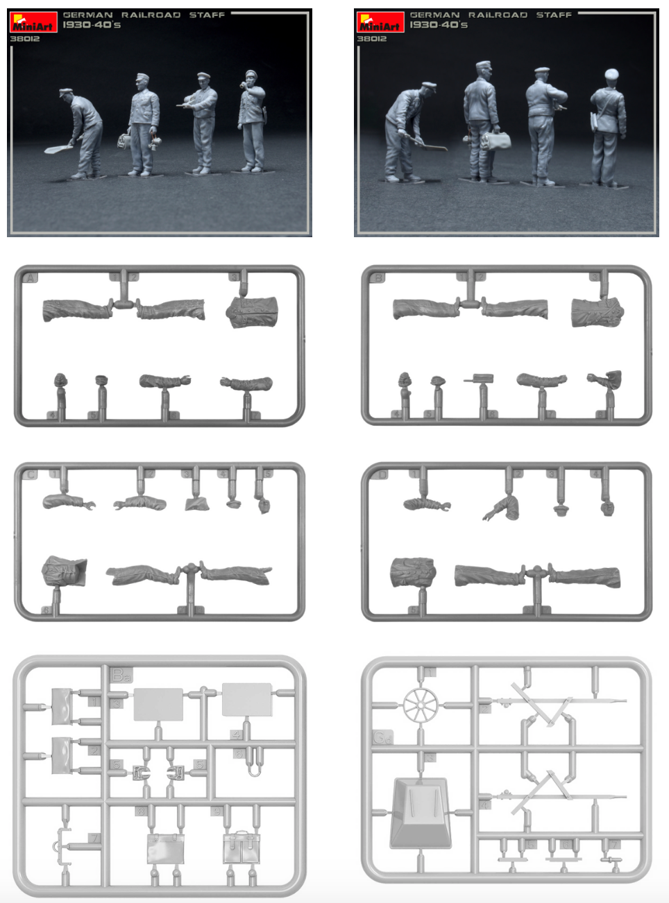 MiniArt 38012 1:35 German Railroad Staff 1930s-40s