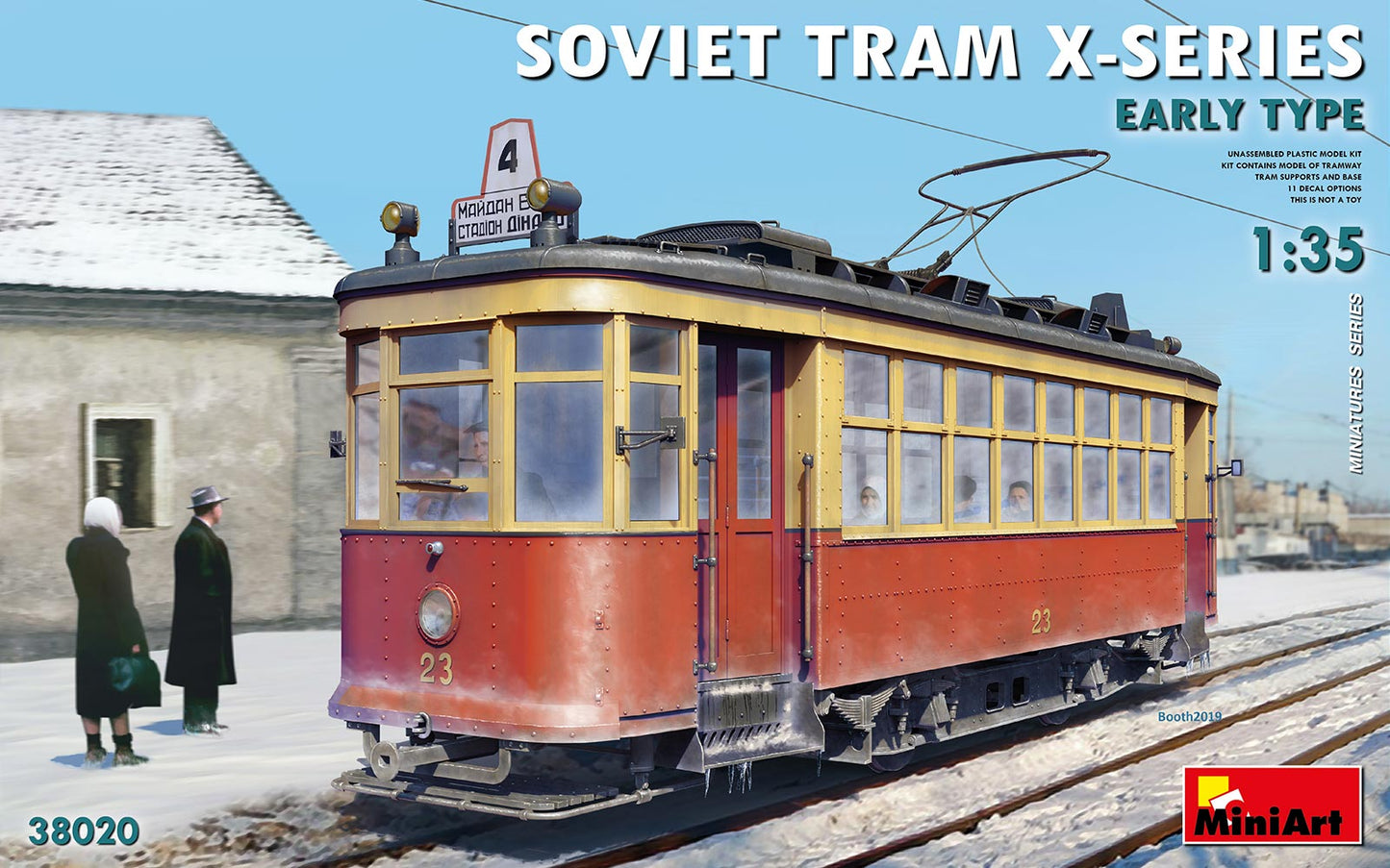 Mini Art 38020 1:35 Soviet Tram X-Series Early Type