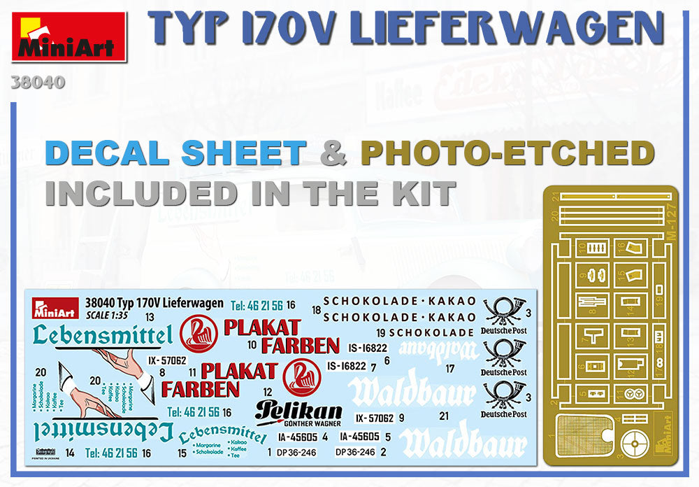 Mini Art 38040 1:35 Typ 170V Lieferwagen