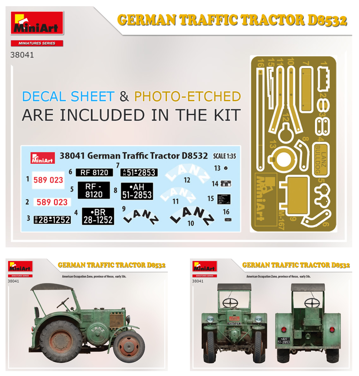 Mini Art 38041 1:35 German Traffic Tractor D8532