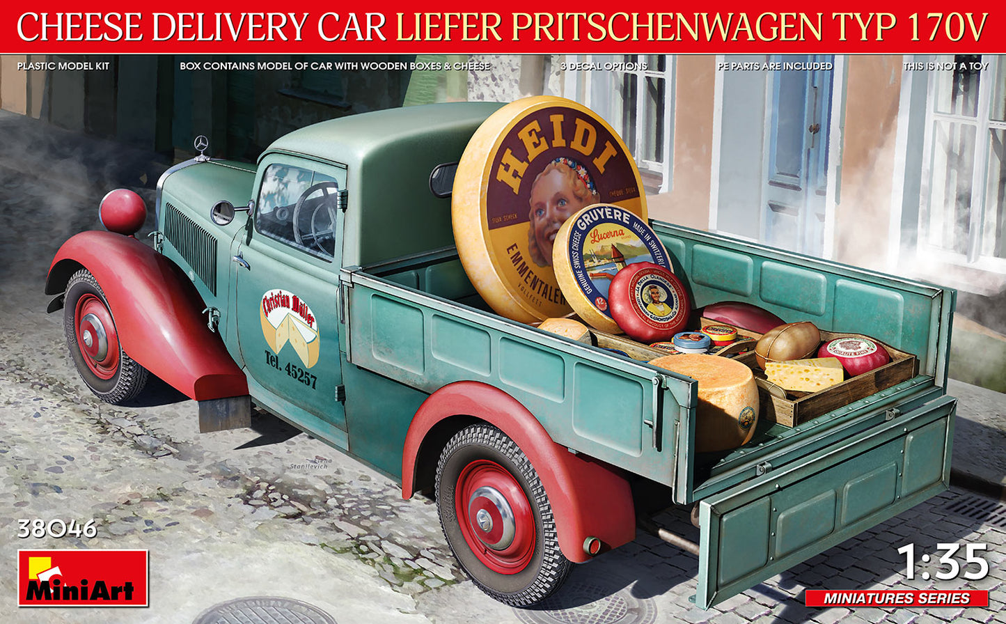 Mini Art 38046 1:35 Cheese Delivery Car Liefer Pritschenwagen Typ 170V