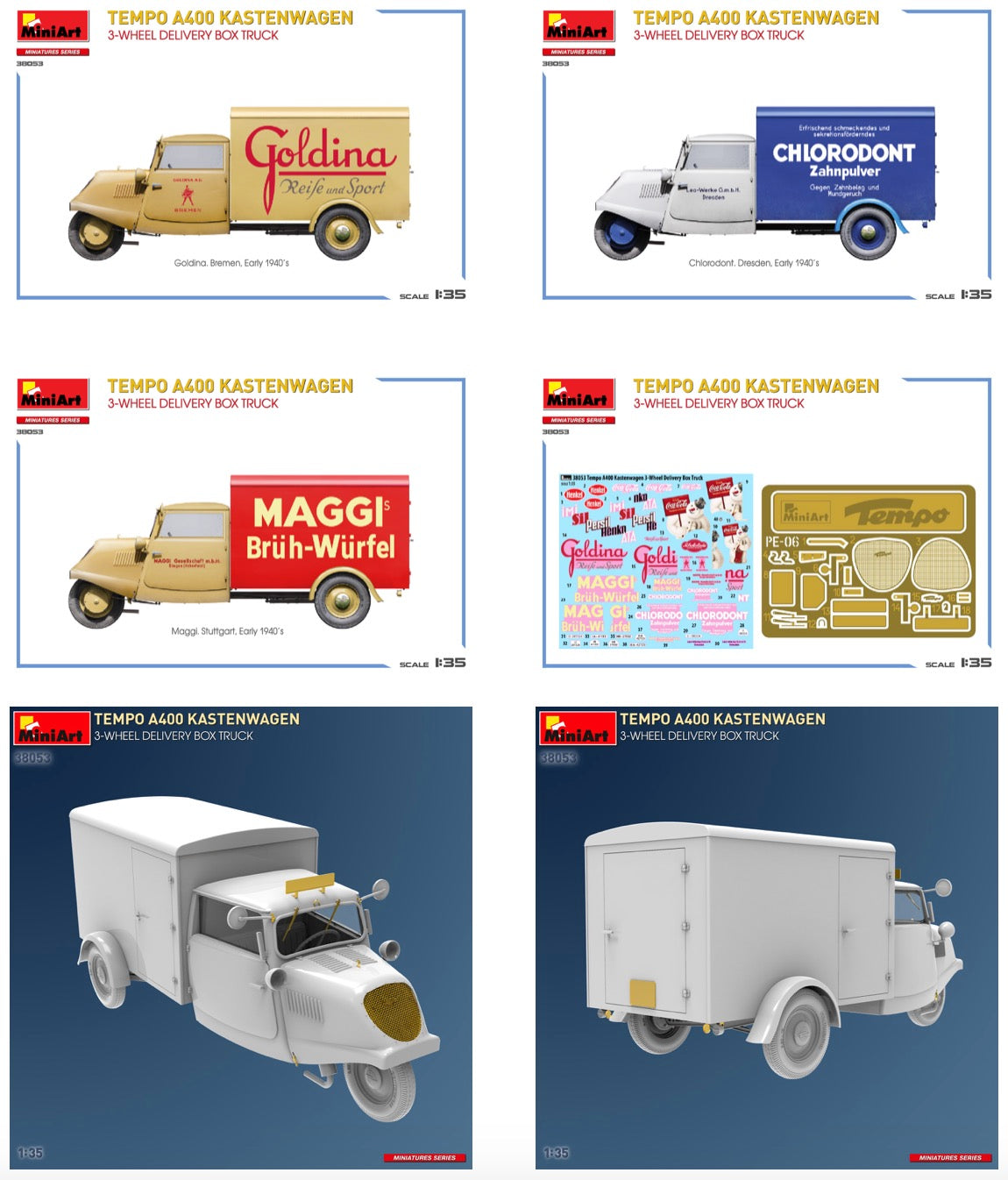 MiniArt 38053 1:35 Tempo A400 Kastenwagen