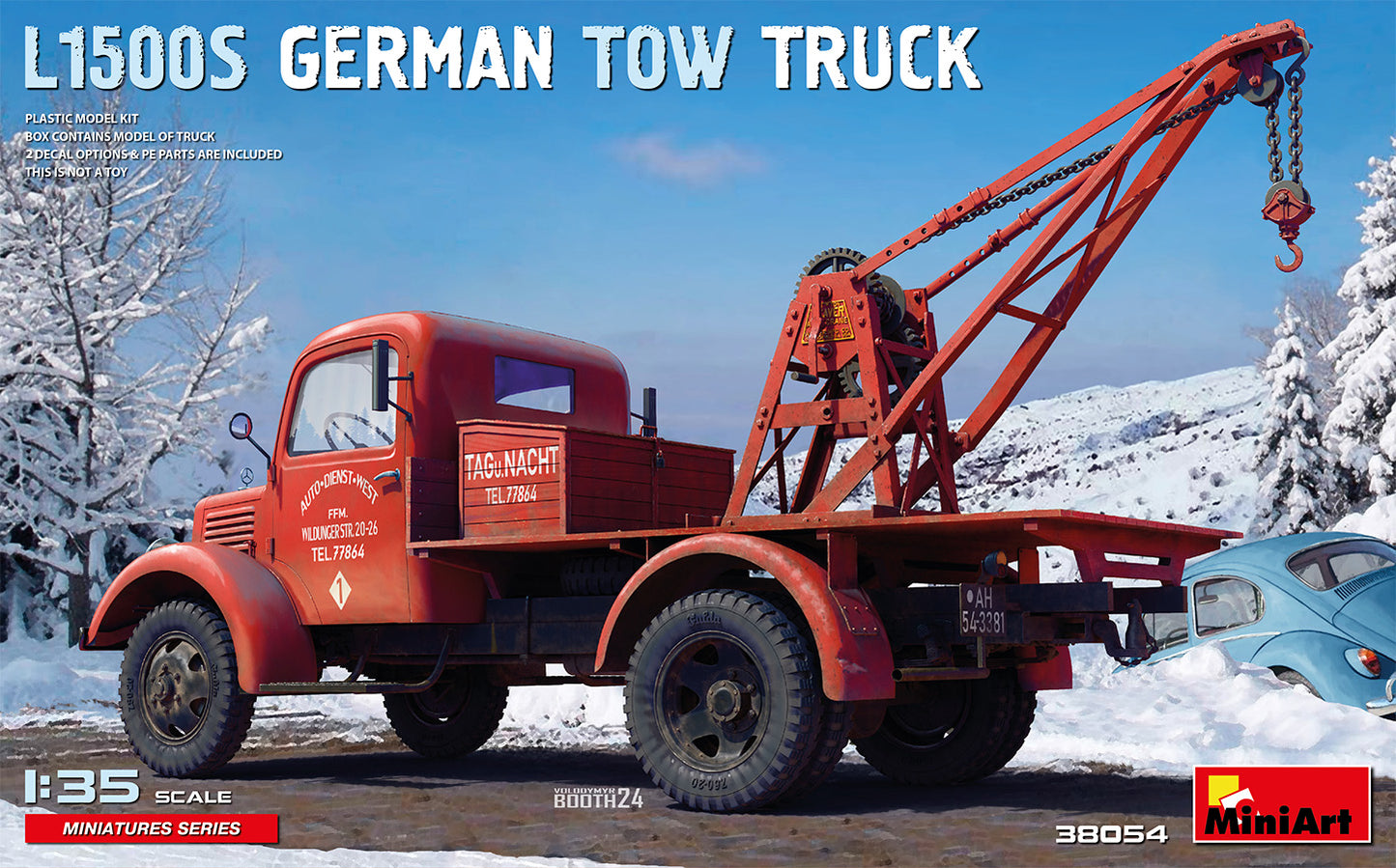 MiniArt 38054 1:35 L1500S German Tow Truck