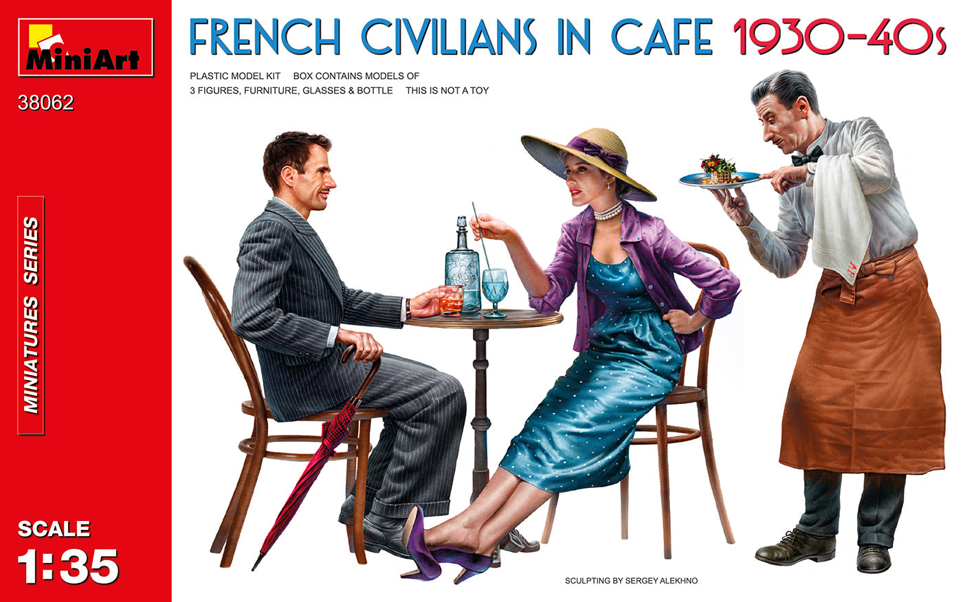 Mini Art 38062 1:35 French Civilians in Cafe 1930-40s