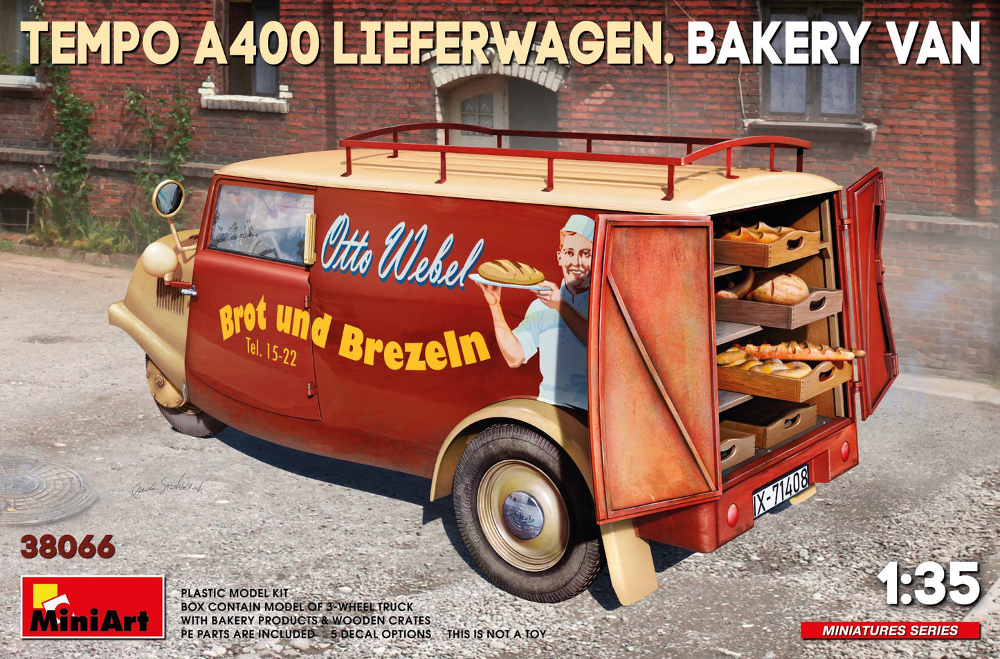 MiniArt 38066 1:35 Tempo A400 Lieferwagen Bakery Van