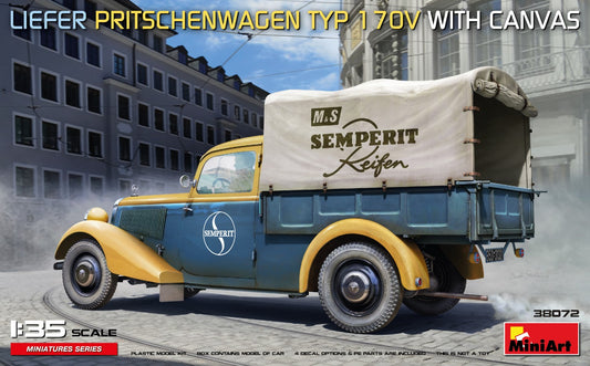 MiniArt 38072 1:35 Liefer Pritschenwagen Typ 170V With Canvas