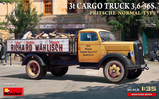 MiniArt 38079 1:35 3t Cargo Truck 3,6-36S. Pritsche-Normal-Type