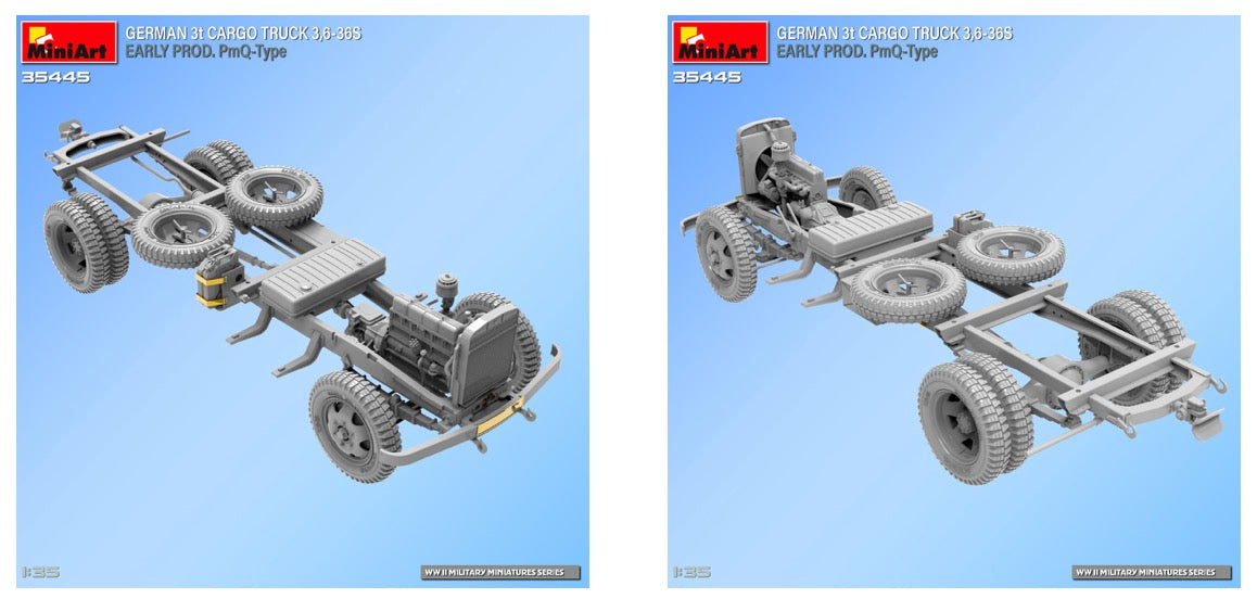 MiniArt 38079 1:35 3t Cargo Truck 3,6-36S. Pritsche-Normal-Type