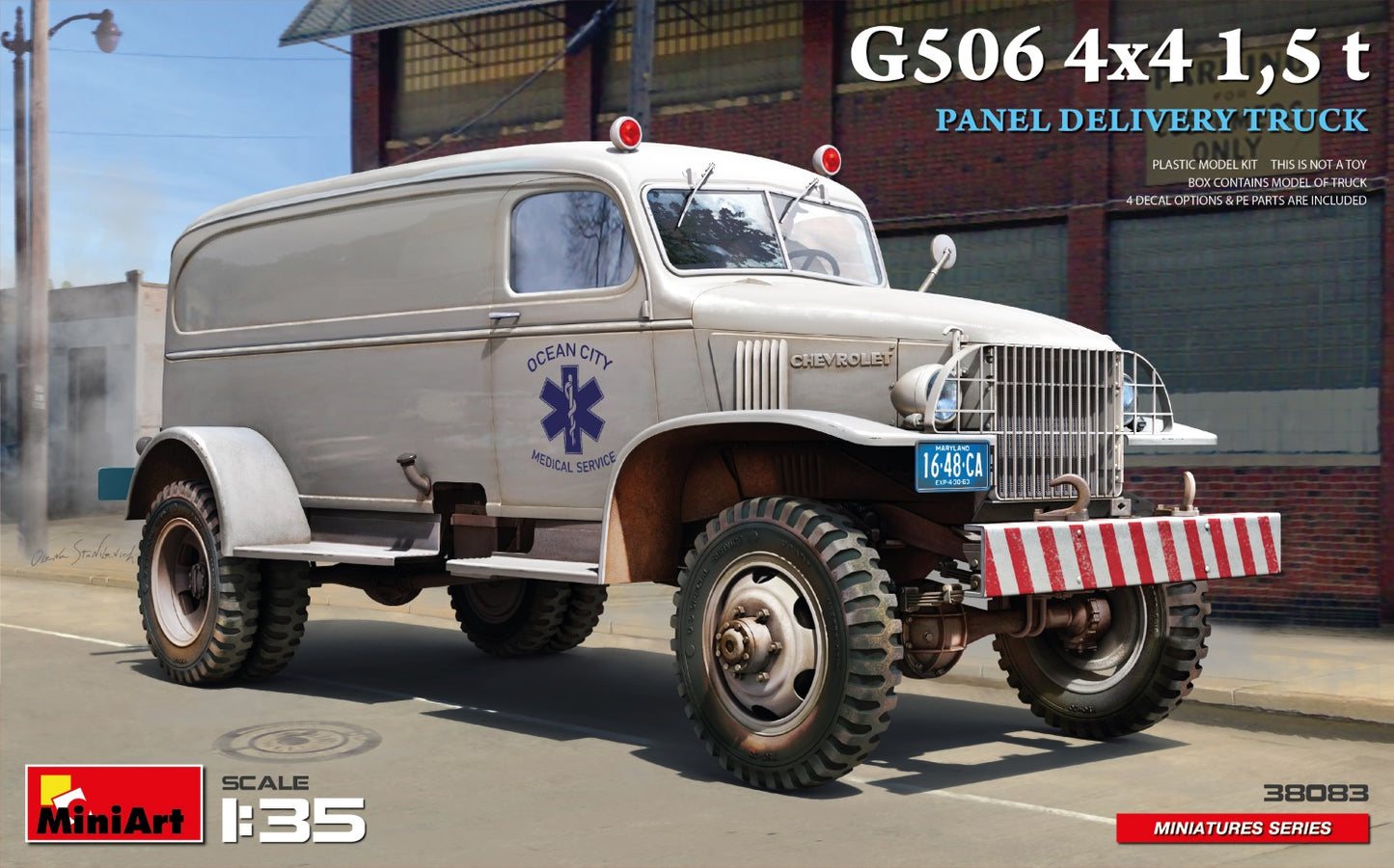 MiniArt 38083 1:35 G506 4x4 1,5t Panel Delivery Truck