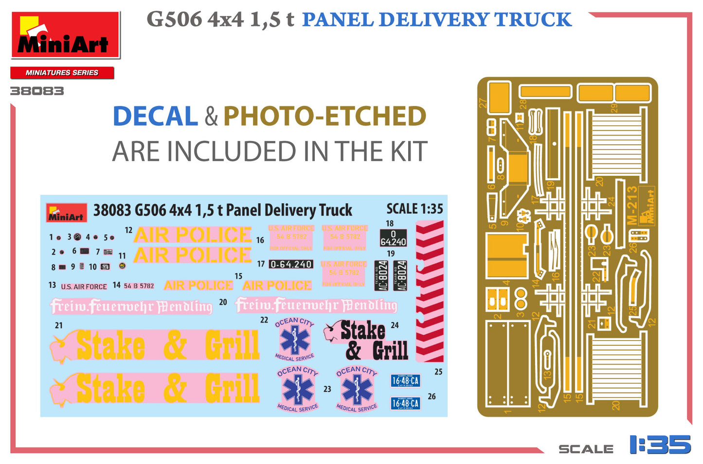 MiniArt 38083 1:35 G506 4x4 1,5t Panel Delivery Truck