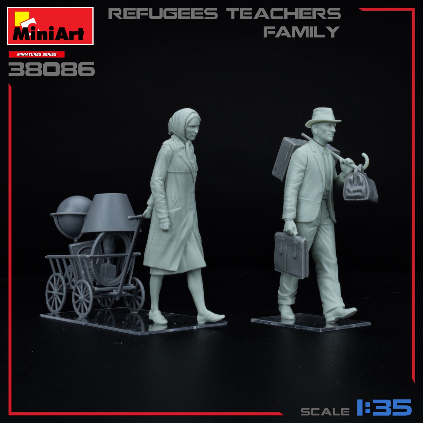 MiniArt 38086 1:35 Refugees Teachers Family