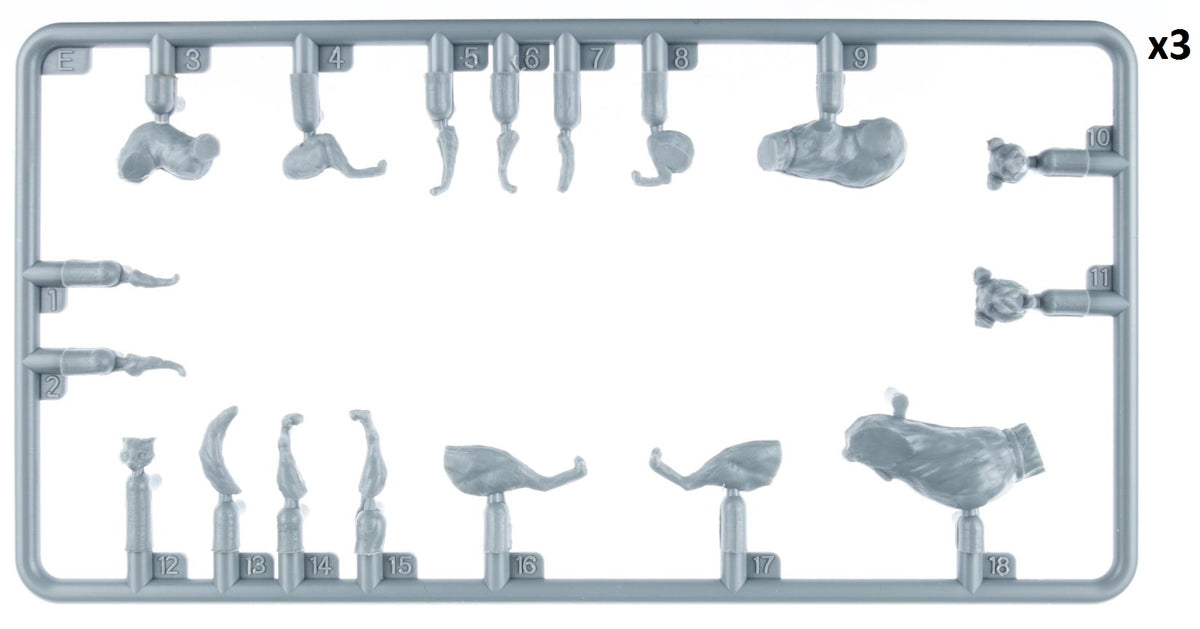 MiniArt 38110 1:35 Cats & Dogs (18 Figures)