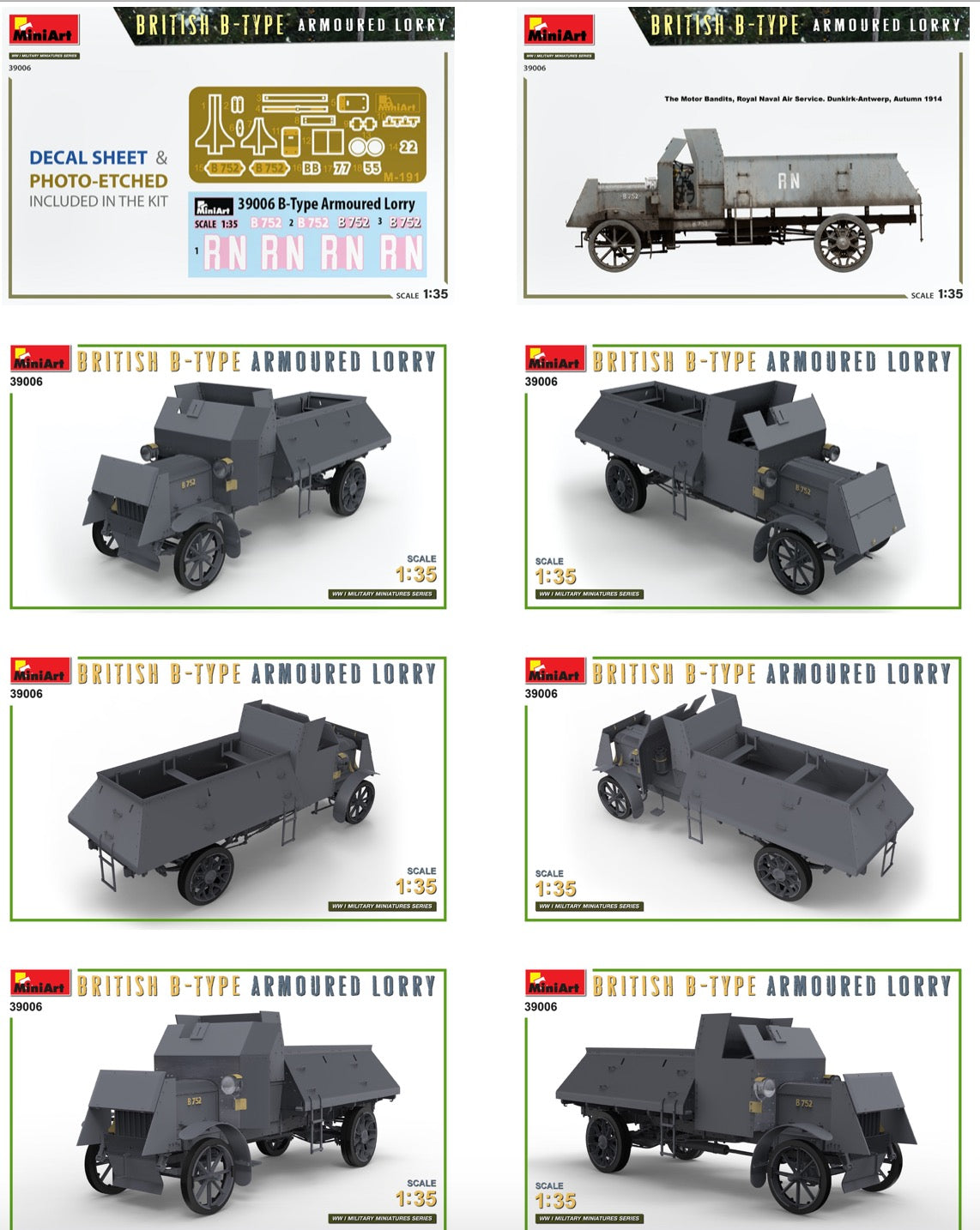 Mini Art 39006 1:35 British B-Type Armoured Lorry