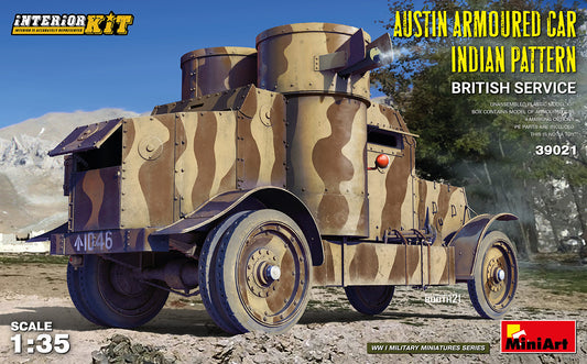 Mini Art 39021 1:35 Austin Armoured Car Indian Pattern with Interior