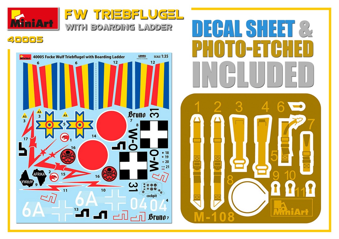 Mini Art 40005 1:35 Focke-Wulf Triebflugel with Boarding Ladder