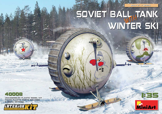 Mini Art 40008 1:35 Soviet Ball Tank with Winter Ski and Interior