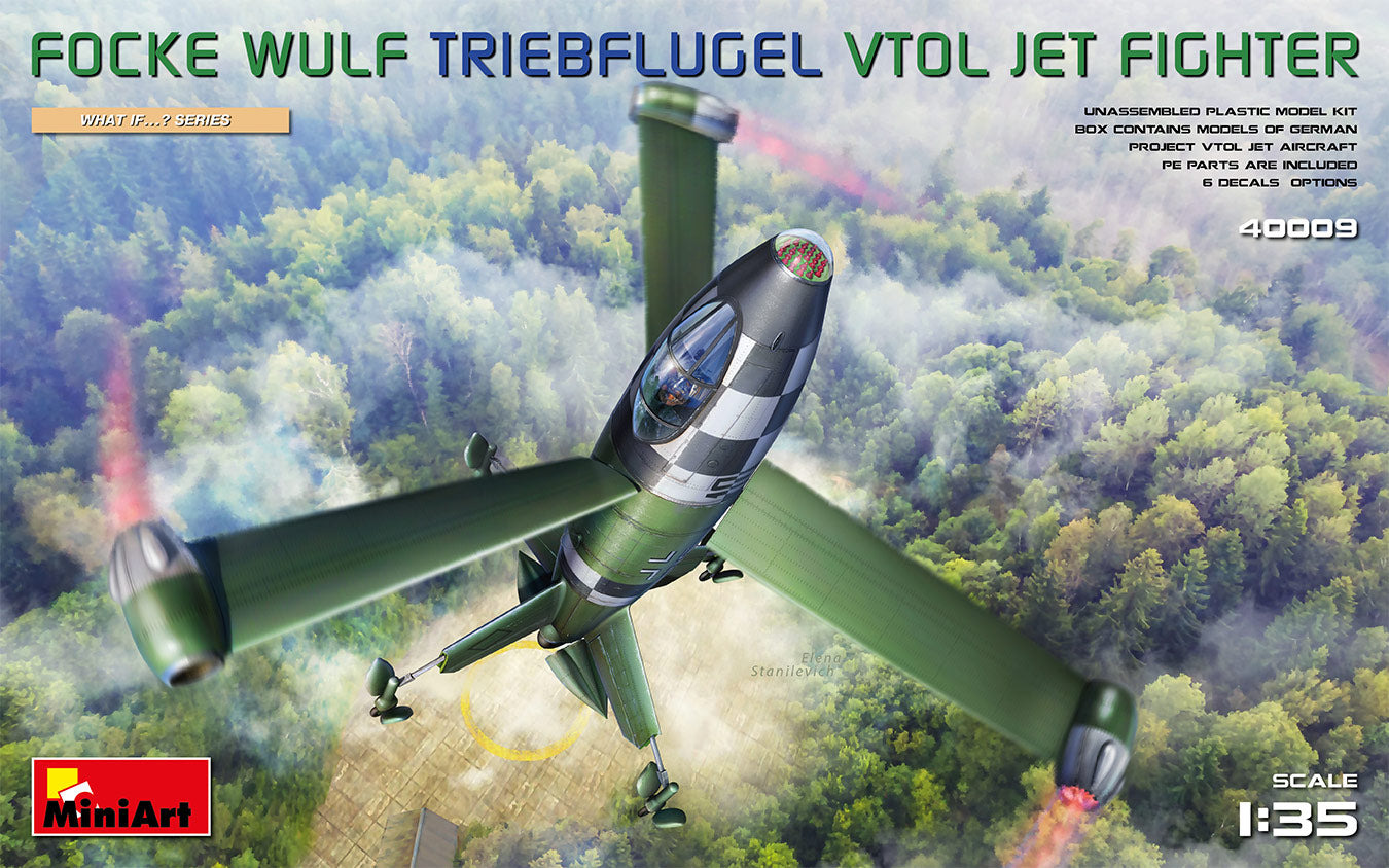 Mini Art 40009 1:35 Focke-Wulf Triebflugel VTOL Jet Fighter