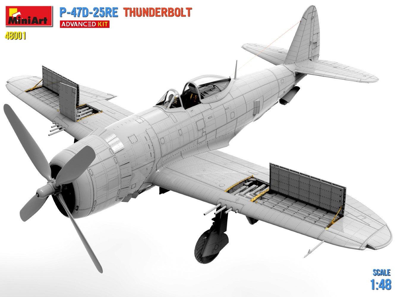 MiniArt 48001 1:48 P-47D-25RE Thunderbolt - Advanced Kit