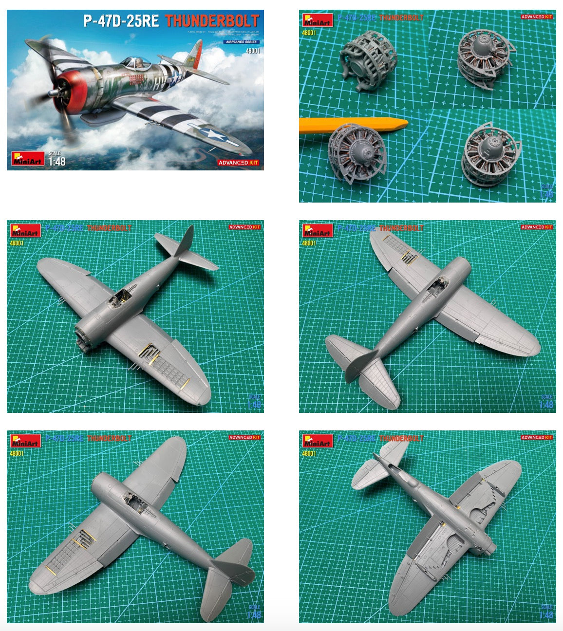 MiniArt 48001 1:48 P-47D-25RE Thunderbolt - Advanced Kit