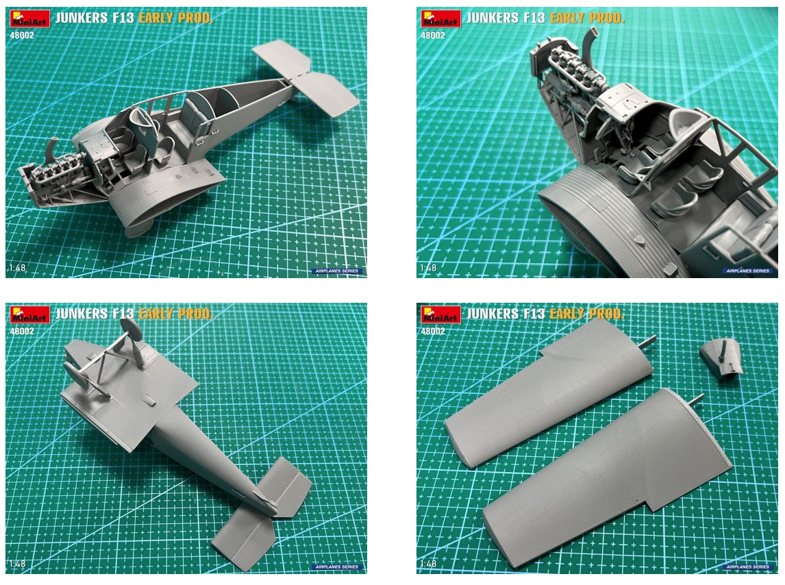 MiniArt 48002 1:48 Junkers F.13 Passenger Plane. Early Versions