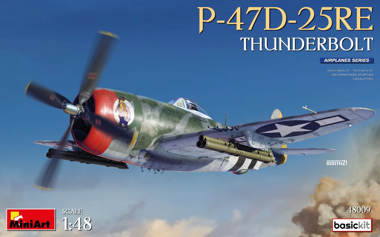 MiniArt 48009 1:48 P-47D-25RE Thunderbolt - Basic Kit