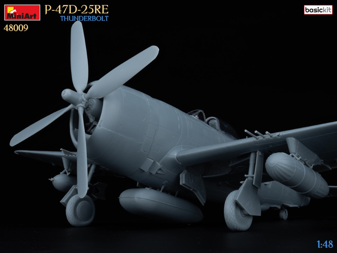 MiniArt 48009 1:48 P-47D-25RE Thunderbolt - Basic Kit