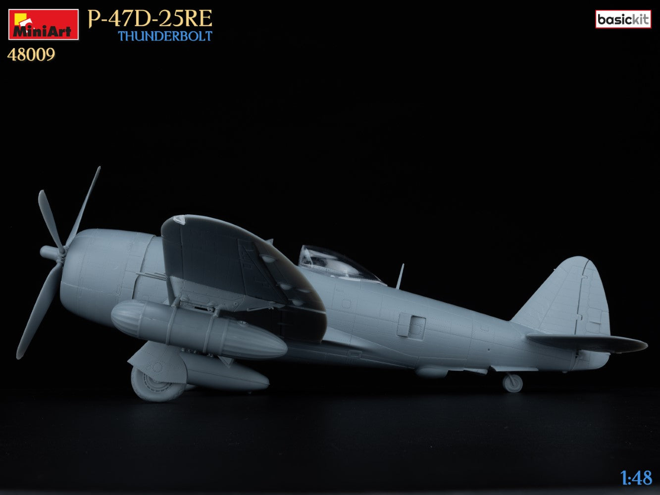 MiniArt 48009 1:48 P-47D-25RE Thunderbolt - Basic Kit