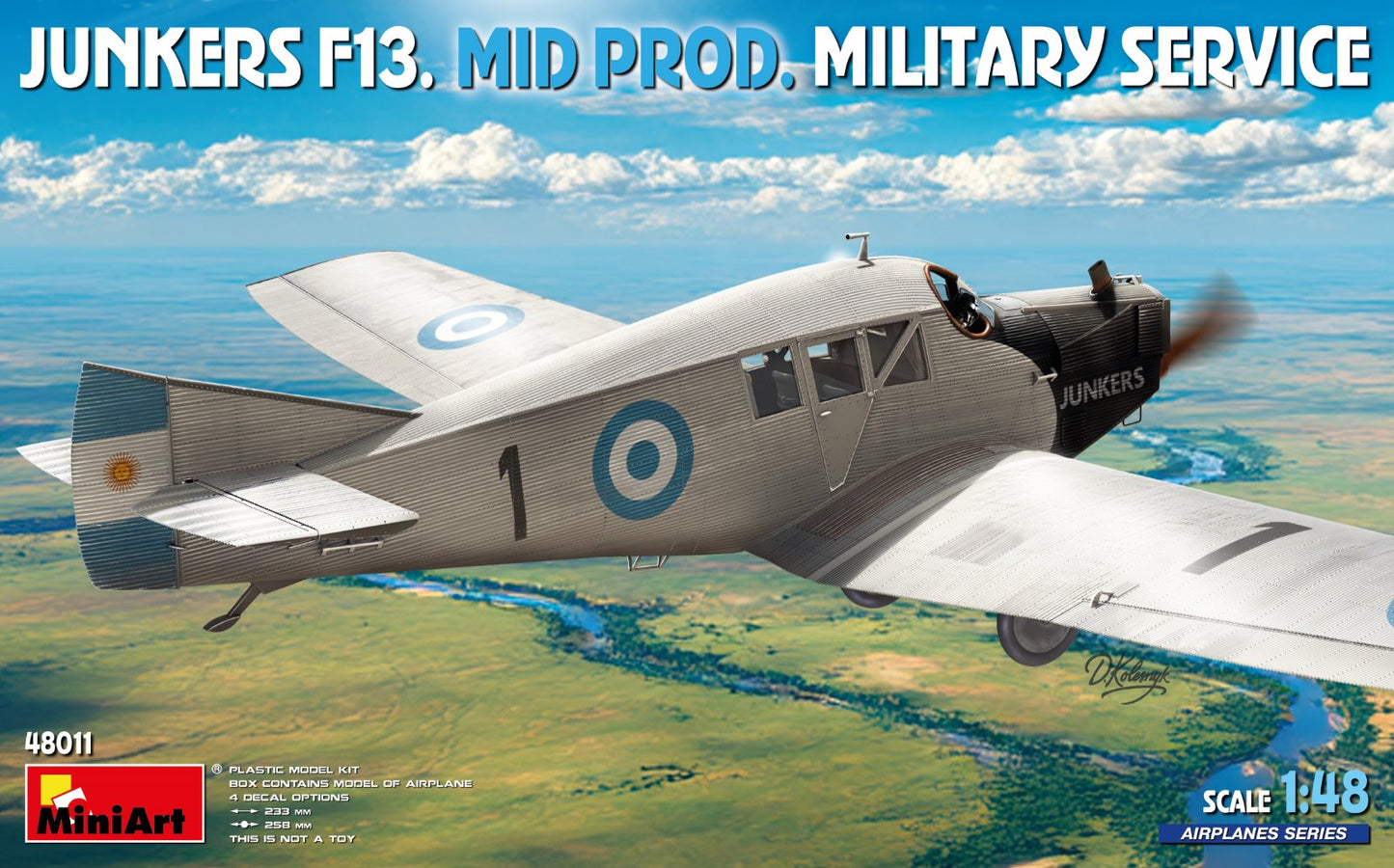 MiniArt 48011 1:48 Junkers F13 - Mid Prod.in Military Service