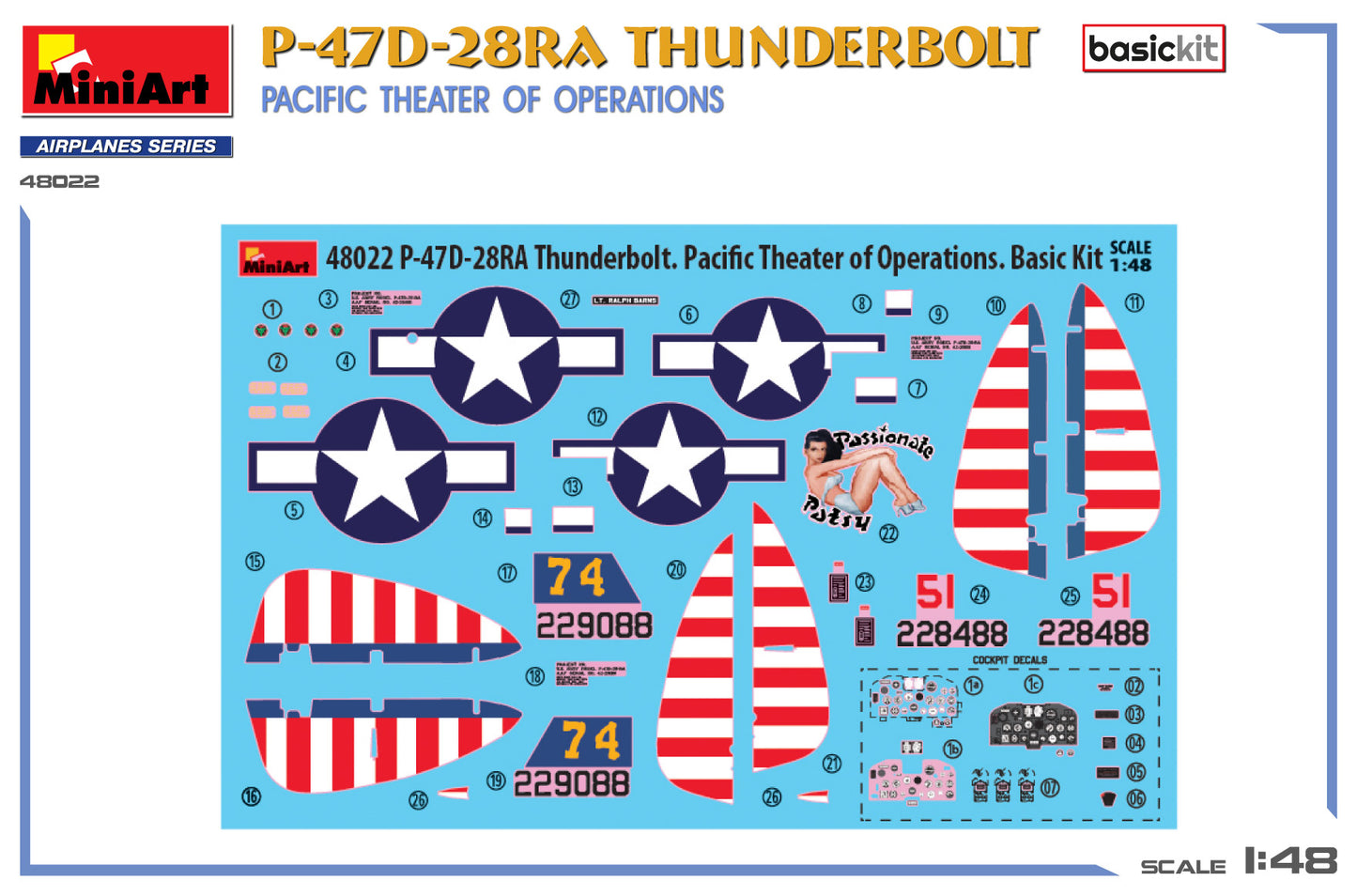 MiniArt 48022 1:48 P-47 D-28 RA Thunderbolt - Pacific Theatre of Operations