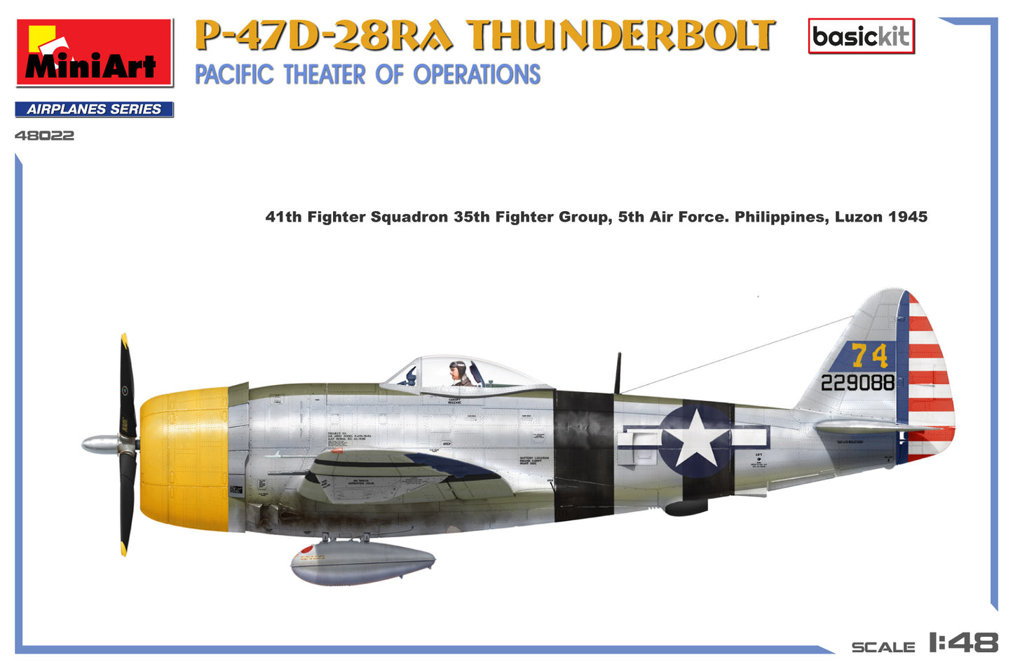 MiniArt 48022 1:48 P-47 D-28 RA Thunderbolt - Pacific Theatre of Operations