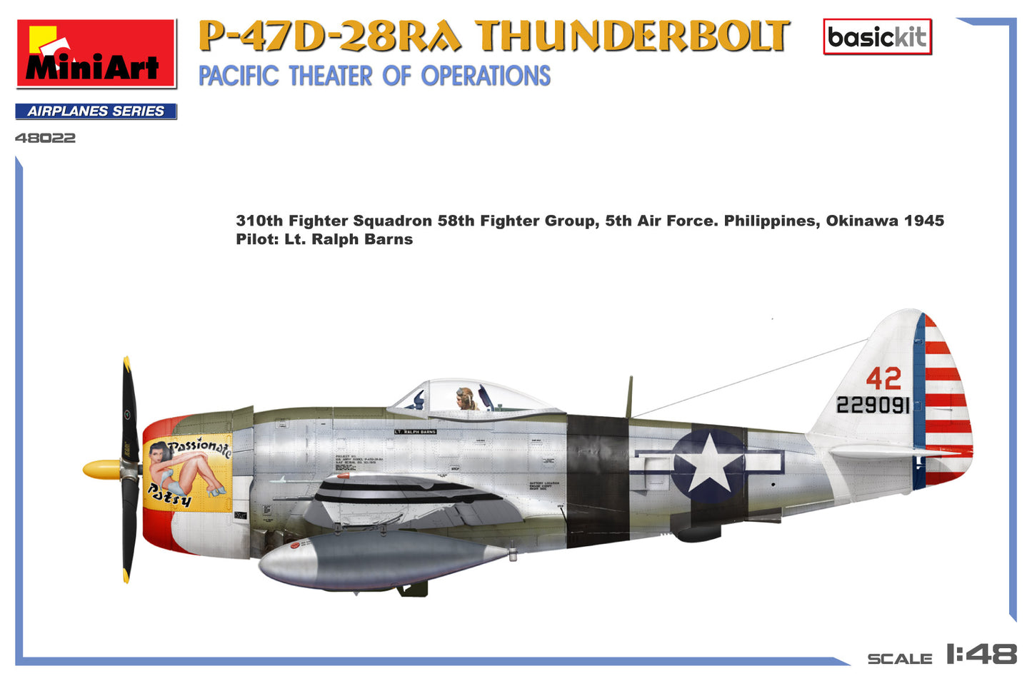 MiniArt 48022 1:48 P-47 D-28 RA Thunderbolt - Pacific Theatre of Operations