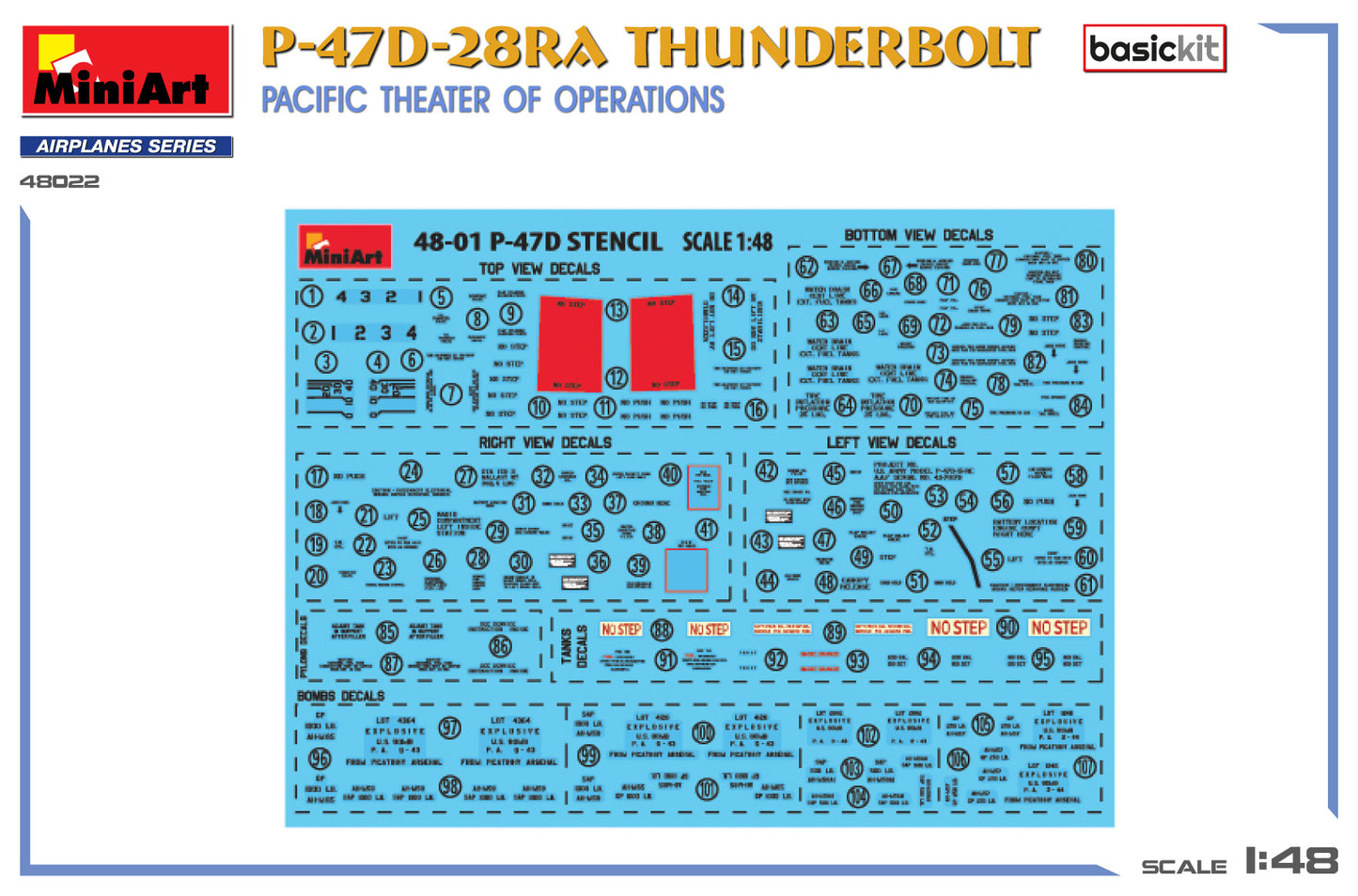 MiniArt 48022 1:48 P-47 D-28 RA Thunderbolt - Pacific Theatre of Operations