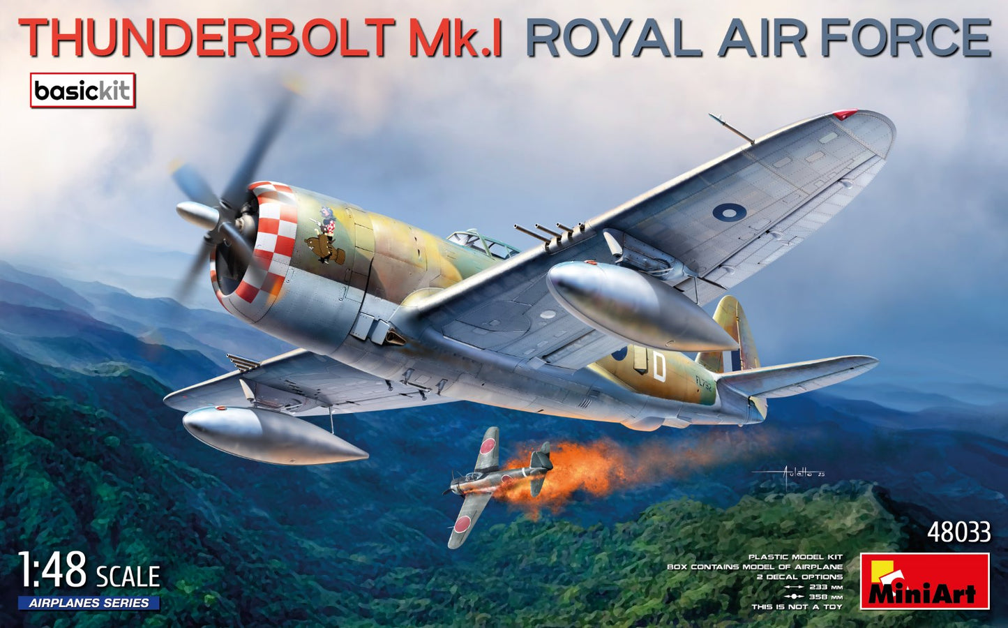 MiniArt 48033 1:48 Republic Thunderbolt Mk.I. Royal Air Force. BASIC KIT