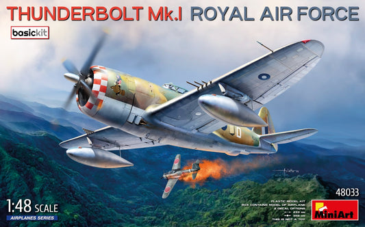 MiniArt 48033 1:48 Republic Thunderbolt Mk.I. Royal Air Force. BASIC KIT
