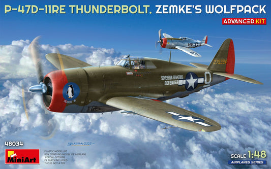 MiniArt 48034 1:48 Republic P-47D-11RE Thunderbolt Zemke's Wolfpack Advanced