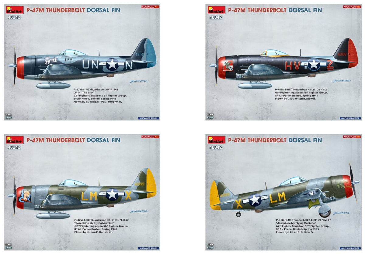 MiniArt 48042 1:48 Republic P-47 M Thunderbolt - Dorsal Fin (Advanced Kit)