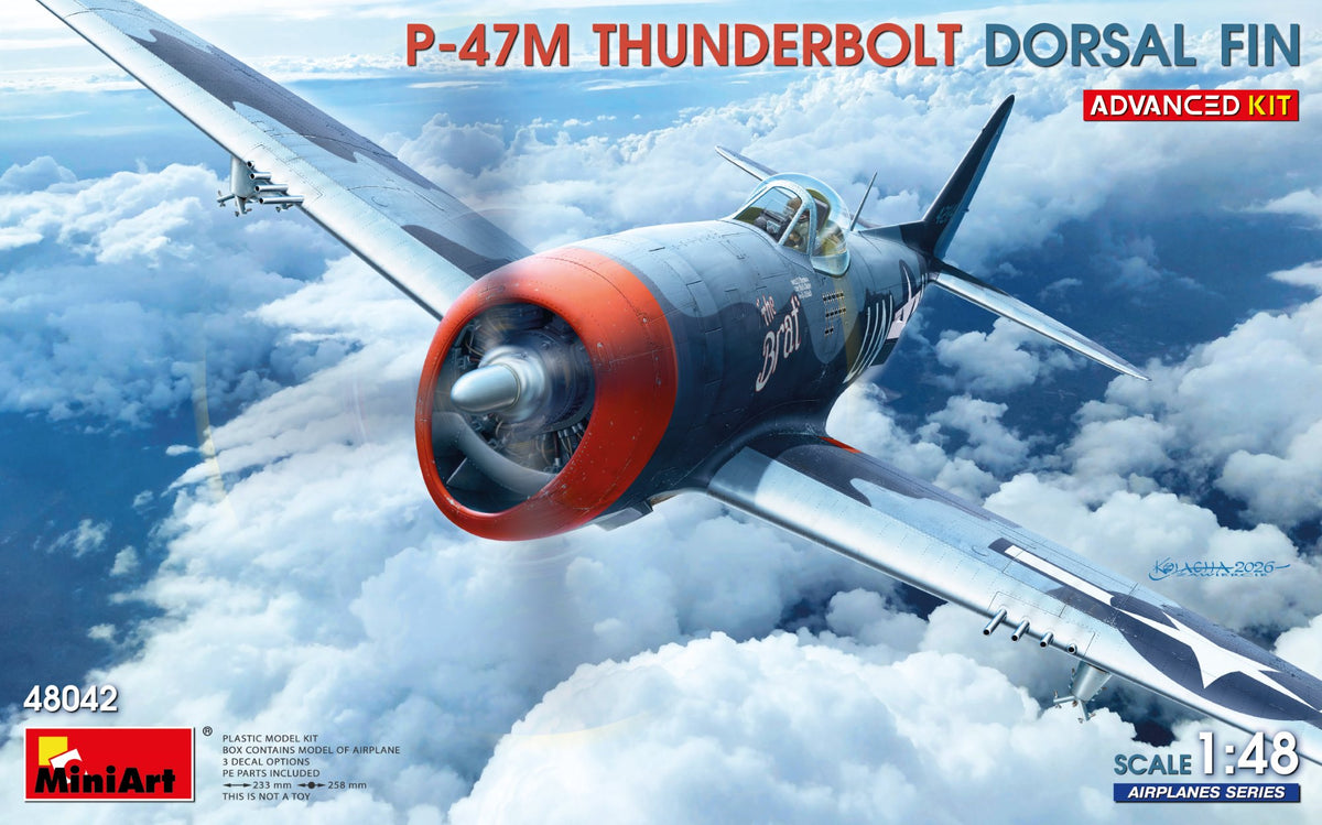 MiniArt 48042 1:48 Republic P-47 M Thunderbolt - Dorsal Fin (Advanced Kit)