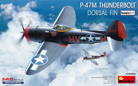 MiniArt 48060 1:48 Republic P-47M THUNDERBOLT. DORSAL FIN. BASIC KIT