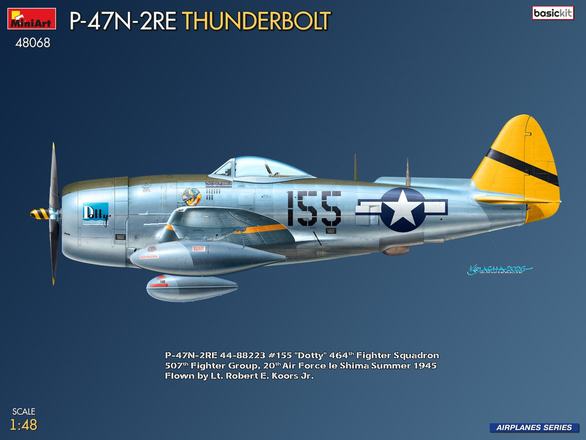 MiniArt 48068 1:48 Republic P-47N-2RE Thunderbolt (Basic Kit)