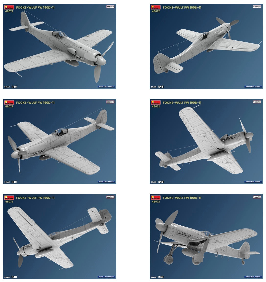 MiniArt 48072 1:48 Focke Wulf Fw-190 D-11 (Basic Kit)