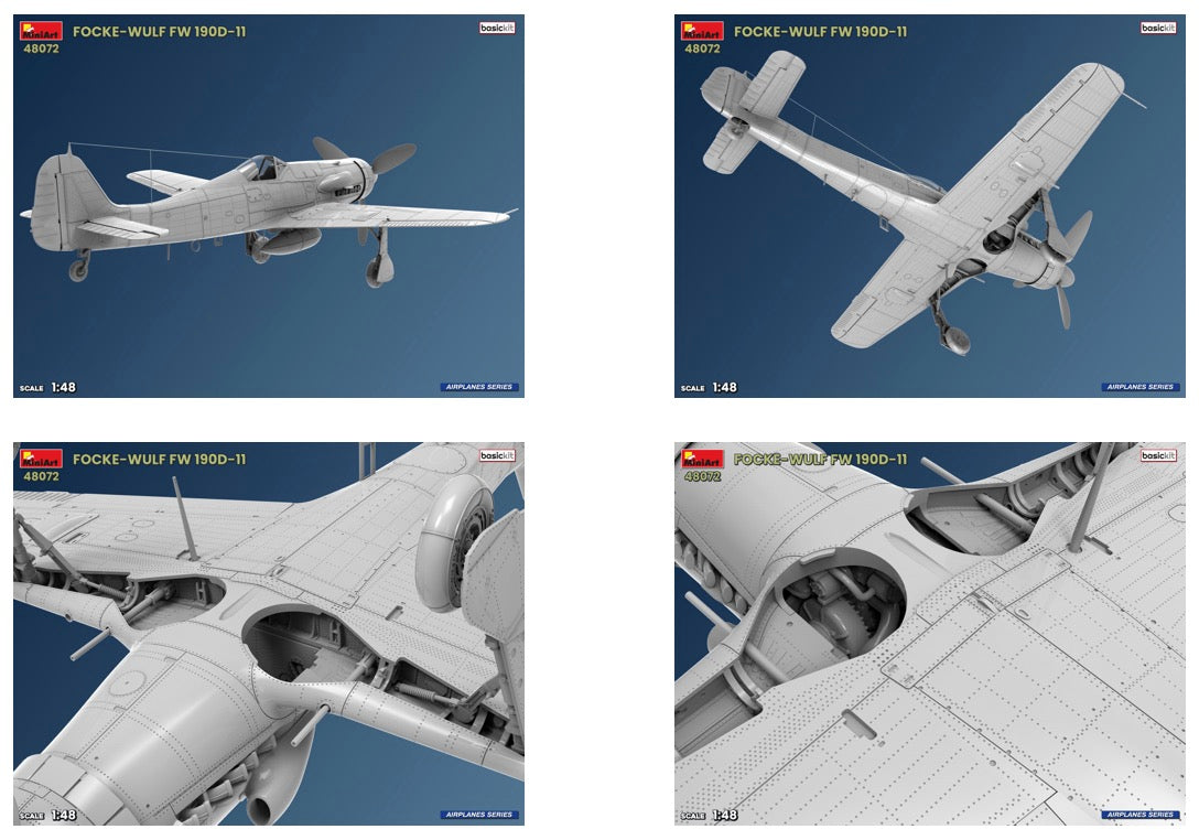 MiniArt 48072 1:48 Focke Wulf Fw-190 D-11 (Basic Kit)