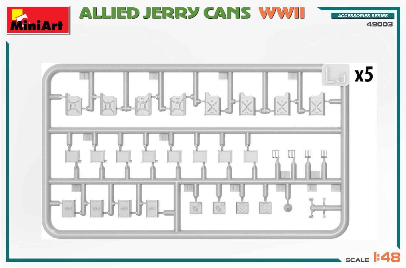 MiniArt 49003 1:48 Allied Jerry Cans WWII