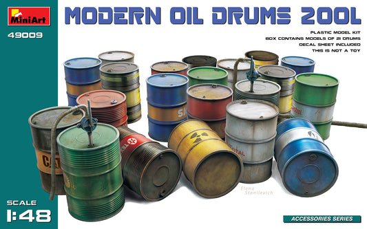 MiniArt 49009 1:48 Modern Oil Drums 200L