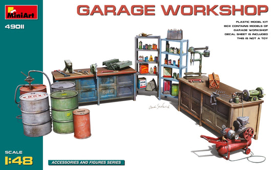 MiniArt 49011 1:48 Garage Workshop