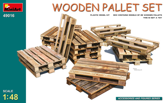 MiniArt 49016 1:48 Wooden Pallet Set