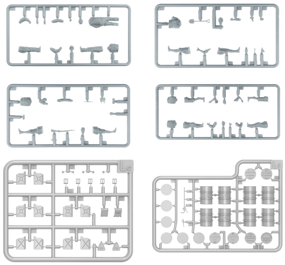 MiniArt 49018 1:48 German & Italian Pilots with DAL Soldiers North Africa
