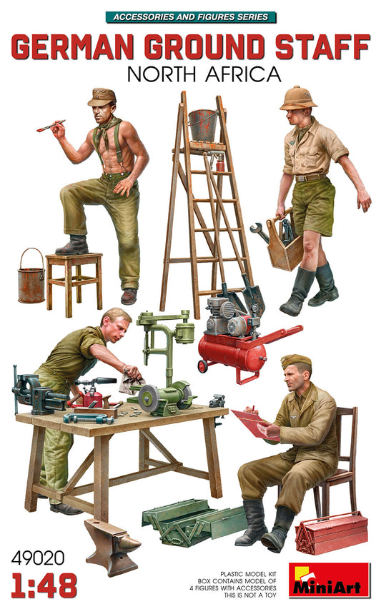 MiniArt 49020 1:48 German Ground Staff North Africa