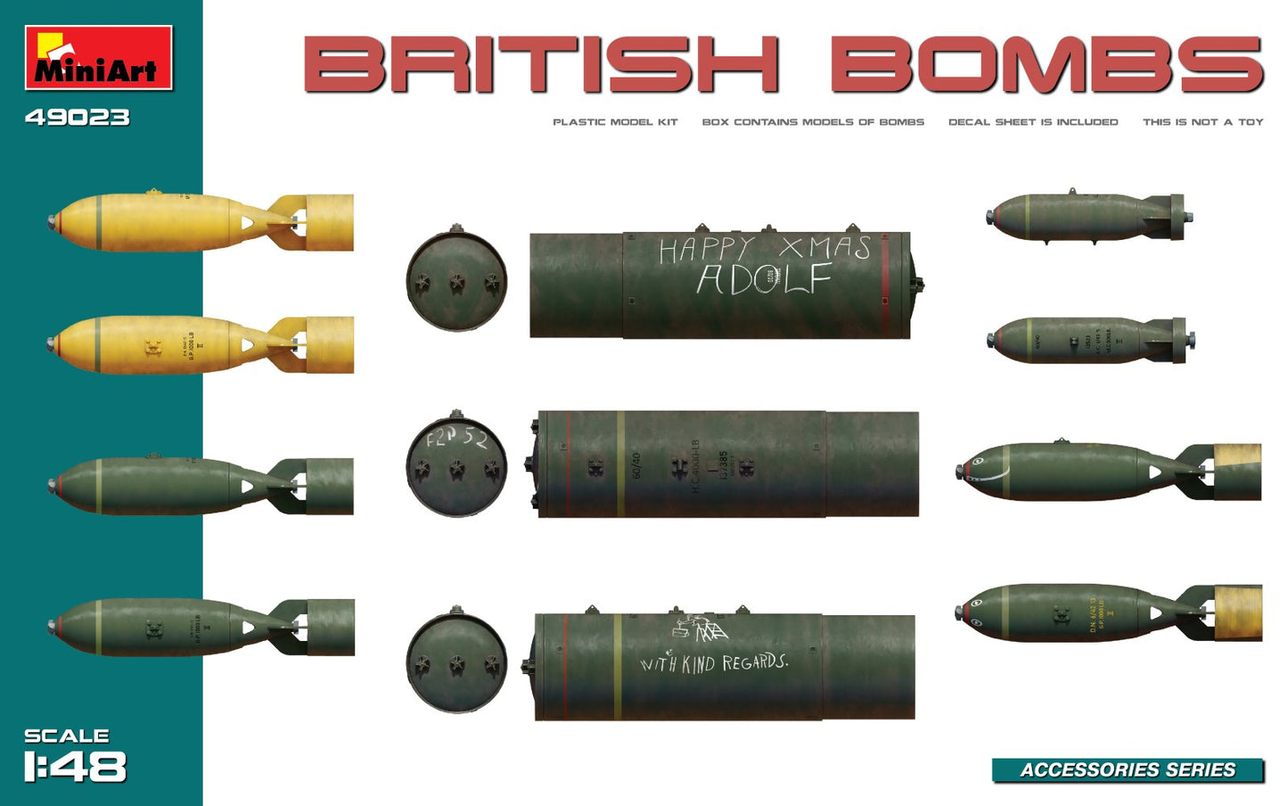 MiniArt 49023 1:48 British WWII Bombs